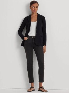 Lauren Ralph Lauren 
Combed Cotton-Blend Blazer